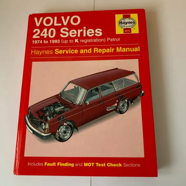 Haynes Volvo 240 Serie 1974-1993 Manuale di assistenza e riparazione