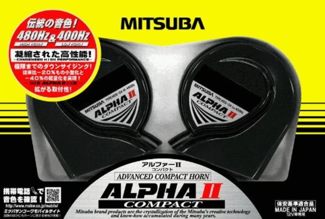 MITSUBA alpha II corno compatto [honking] [codice articolo] HOS-04G F/S con tracking# NUOVO