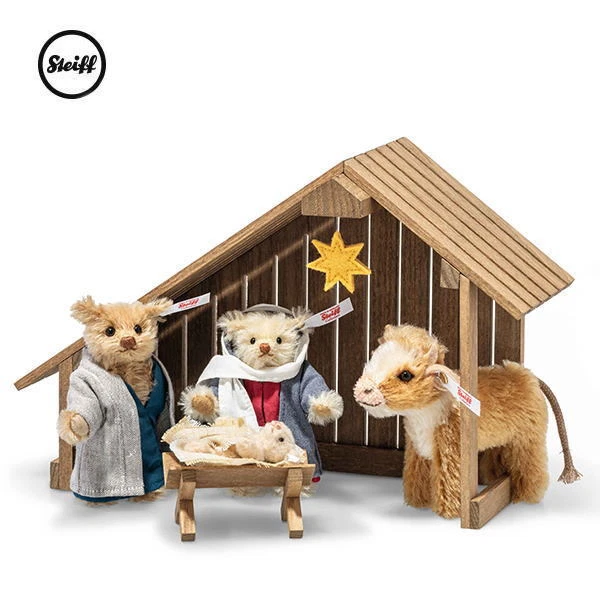 Kit Crèche Steiff 2007 – Édition Limitée 1000 Pièces – Avec Certificat Et Boîte (Neuf)