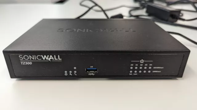 Dell SonicWall TZ300 (APL28-0B4) Firewall Network Security Appliance + Adapter