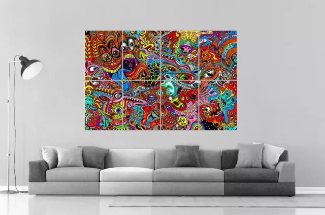 PSYCHEDELIC VISUEL DESIGN Wall Art Poster Grand format A0 Large Print