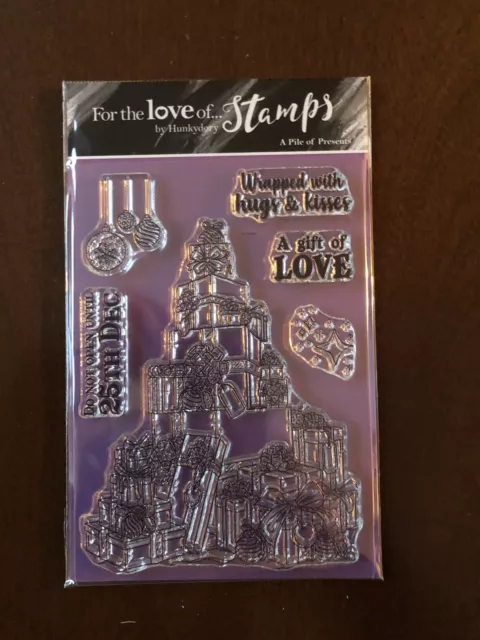 New - Hunkydory - A Pile Of Presents - For The Love Of Stamps - 6 Clear Stamps