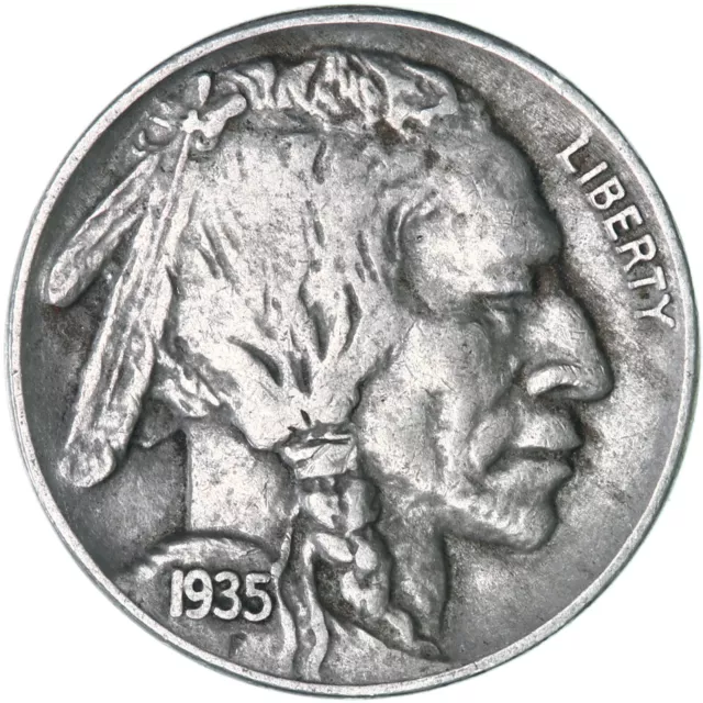 1935 (P) Buffalo Nickel Very Fine VF