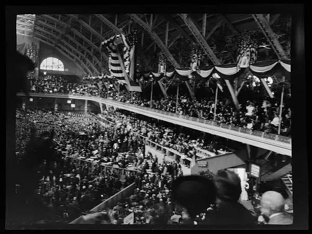 The Chicago Coliseum During The Republican National Convention Ch - Old Photo