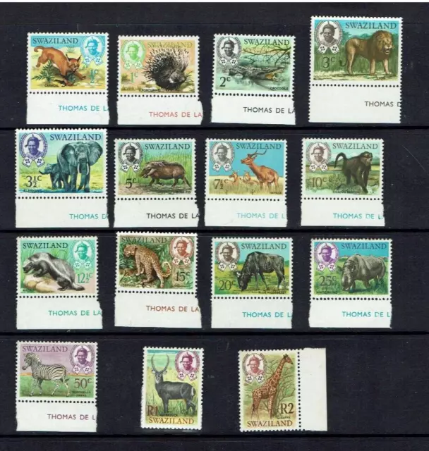 Swaziland: 1969, Definitive Set, African Animals, MNH