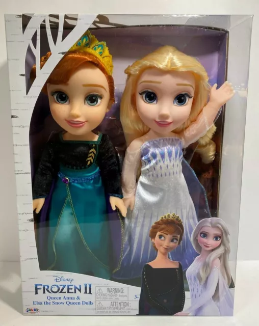 NEW Disney Frozen II Anna and Elsa the Snow Queen Doll, 2-pack Frozen Doll Set