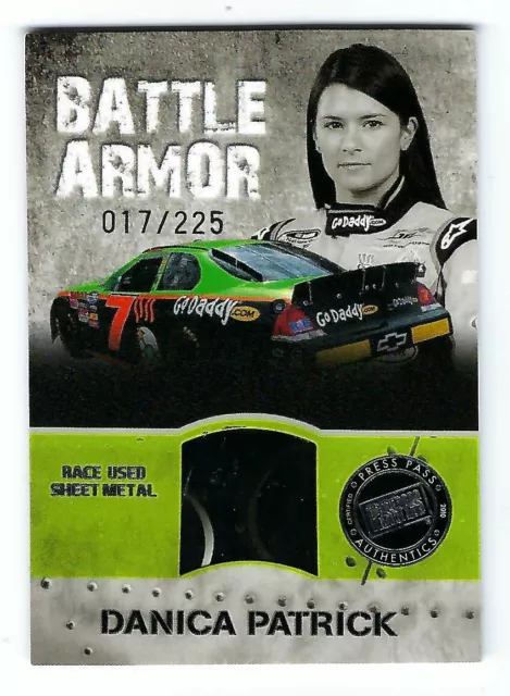 Chevrolet 2010 Press Pass Stealth Danica Patrick armadura de batalla #/225