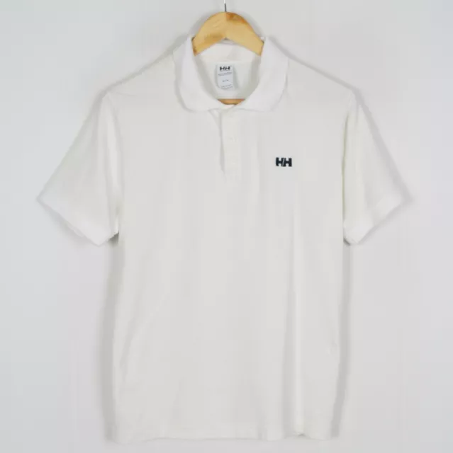 Helly Hansen Hombre Polo Talla M Algodón Blanco Corte Normal con Cuello ma11638