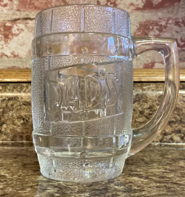 Heavy Vintage Dad’s Old Fashioned Root Beer Soda Glass Mug VERY HEAVY 1.9 lbs✅