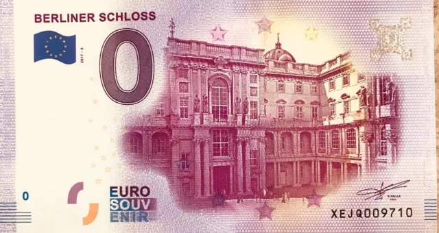 Geldschein 0 Null Euro Schein Souvenir Berliner Schloss 2017-4