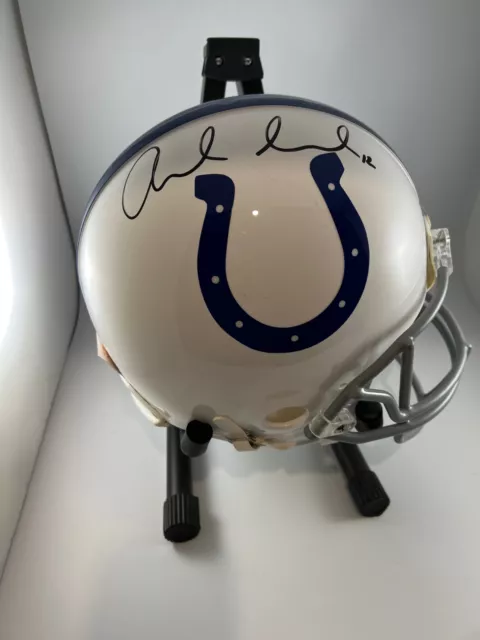 ANDREW LUCK Signed Full-Size Indianapolis Colts Helmet Autograph 2xCOA Icons 3