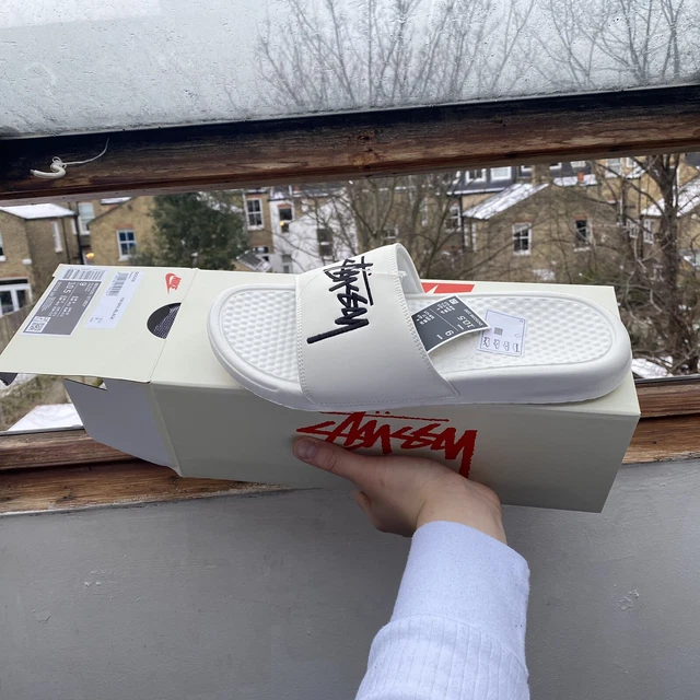 Stussy slides 2025 white