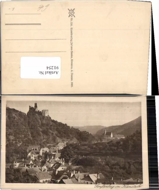 91254;Senftenberg im Kremstal bei Krems 1922 Saska 216