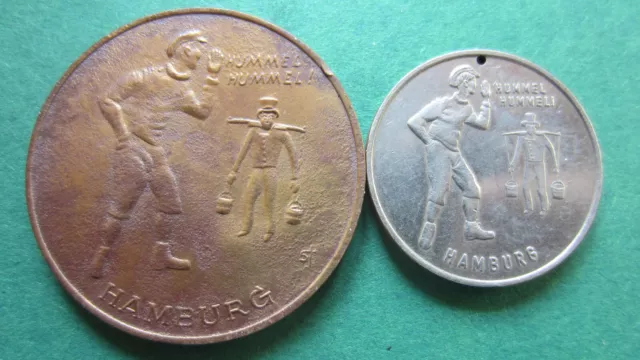 Two Medals Hamburg Hummel, Hummel Mors IN VF And XF