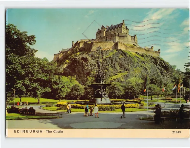 Postcard The Castle Edinburgh Scotland United Kingdom Europe