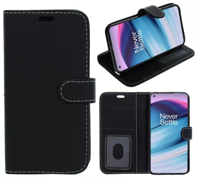 Pour OnePlus Nord Téléphone Étui Housse Clapet Livre Portefeuille Folio Cuir Gel