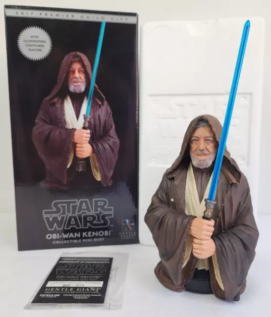 Star Wars Obi-Wan Kenobi Gentle Giant Bust Resin Statue #833/850 Guild Gift 2017