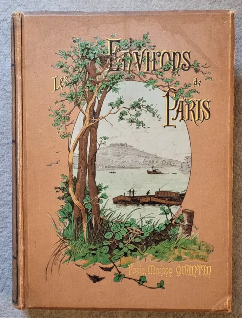 Les Environs de Paris Louis Barron illust. Gustave Fraipont cartonnage illustré