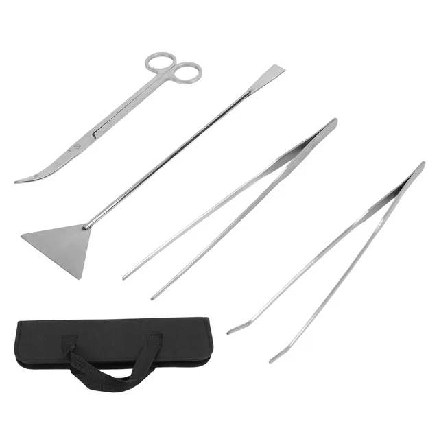 Aquarium Aquascape Tools Kit 4 In 1 Multifunction Stainless Steel Aquatic Pl Hen