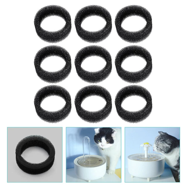 Filtro de espuma para pozos para gatos pozos para mascotas accesorios 9 piezas