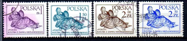 Lot 4 good stamps Very Fine Used Poland Polska pologne / 4 Timbres Oblitéré -N4