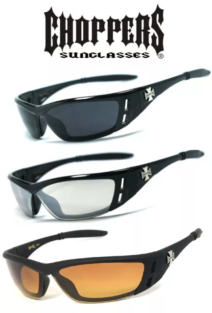 1 , 2 O 3 Pares Choppers Anti-reflectantes Estilo Motero Biker Gafas de Sol