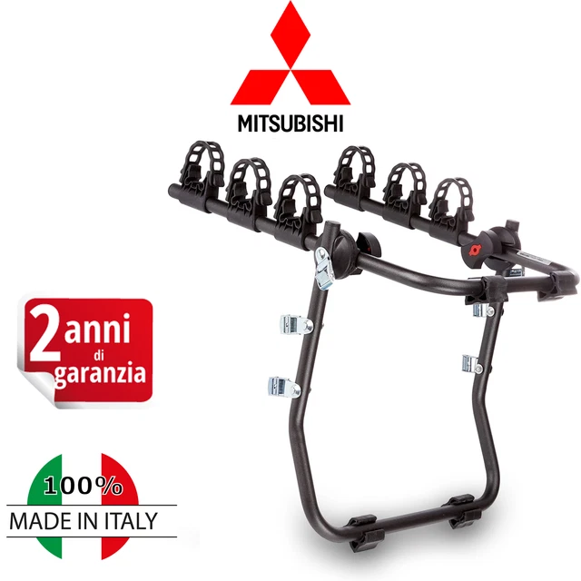 Portabici Posteriore Per Mitsubishi ASX Dal 2010, Per 3 Bici, Portata Max 45 Kg, Regolabile E Facile Da Montare