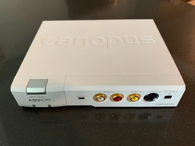 Canopus Grass Valley Thomson ADVC-110 IEEE 1394 Firewire, S-Video, & RCA in/out