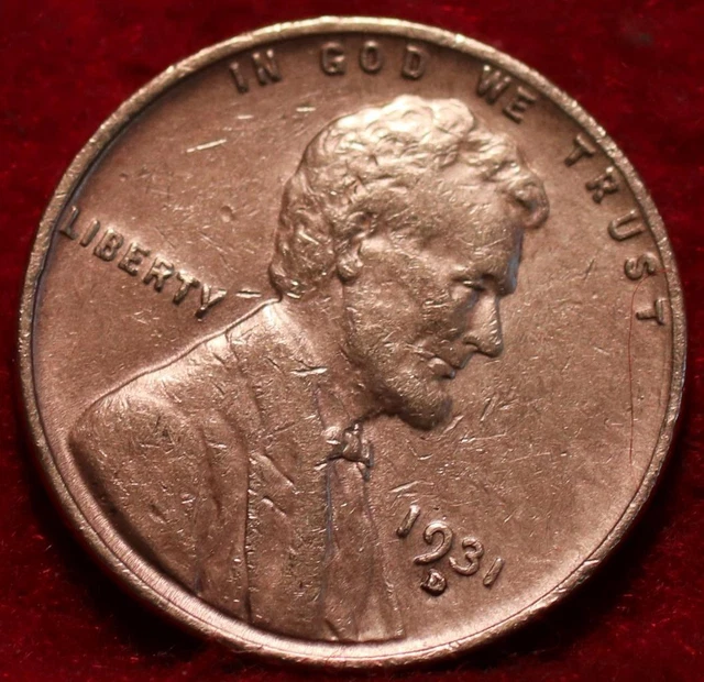 1931-D Denver Mint Copper Lincoln Wheat Cent