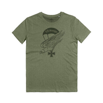 Maglietta Paracadutisti Tedeschi FJ Croce Di Ferro Fallschirmjäger Adler T-Shirt