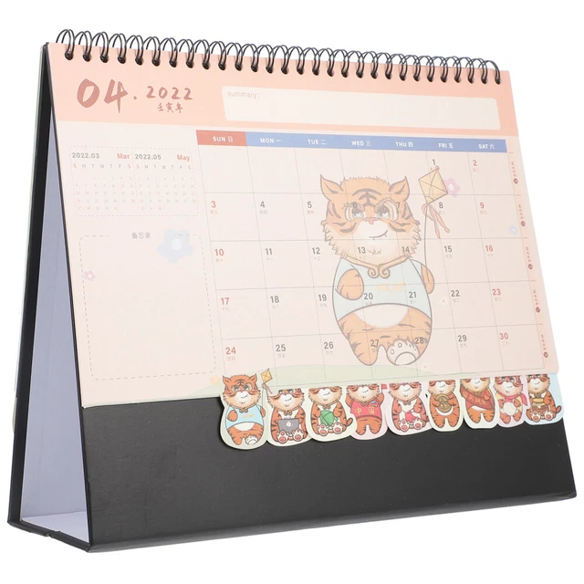 Calendario Da Tavolo Calendario Desktop 2022 Carta Regalo Ufficio