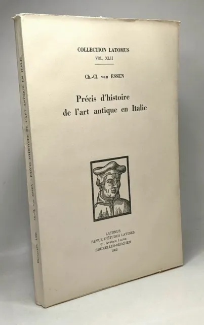Précis d'histoire de l'art antique en Italie - Collection Latomus VOL