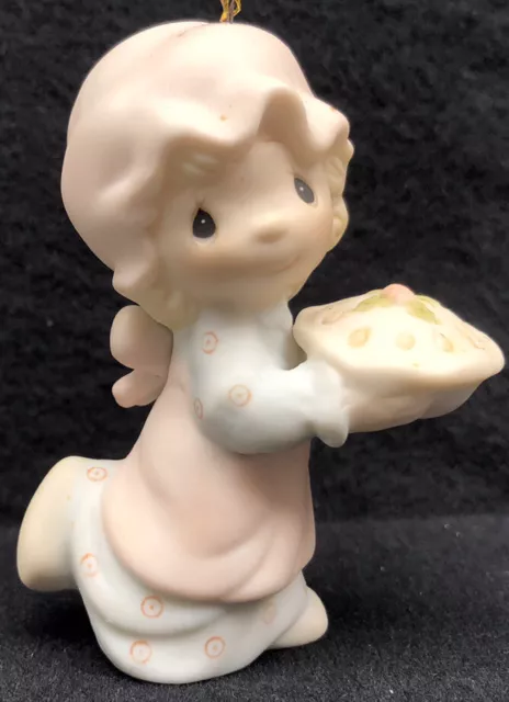 Enesco Precious Moments  "Dropping Over For Christmas". Ornament