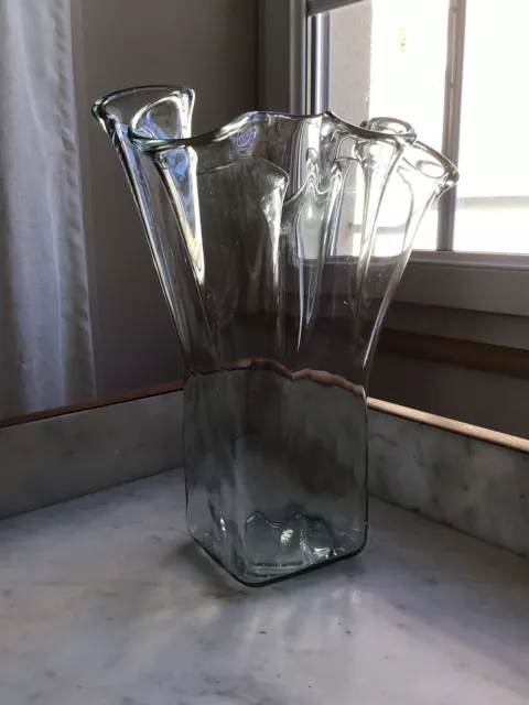 Grand Vase Corolle En Verre