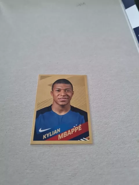 Kylian Mbappe Rookie  Sticker Panini World Cup 2018 Gold Or #54
