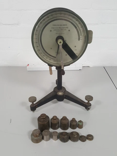 Scale Old Lab ANTIQUE PHARMACY MEDICAL Torsion 121 Balance Lab Scale £130.00 ...