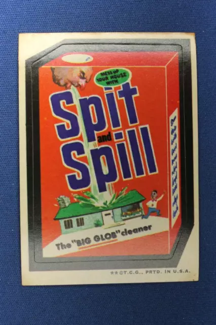 1973 Topps Series 3 - Wacky Packages - "Spit & Spill Cleaner" - VG Condition