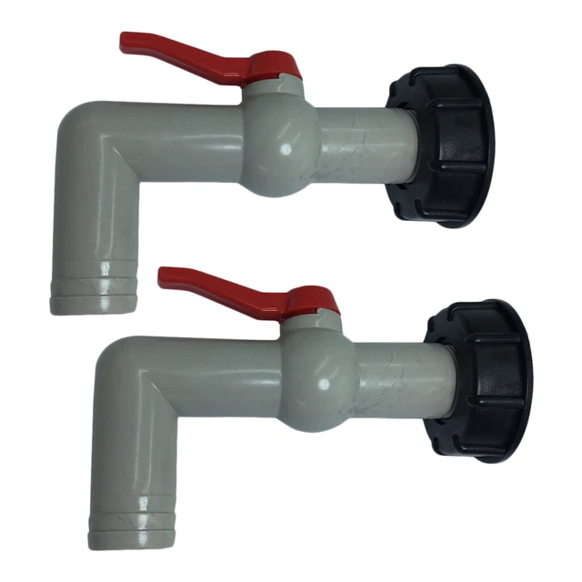 Raccord Fileté Pour Réservoir IBC - Robinet Plastique Alimentaire - Compatible Tuyau D'arrosage 17 Mm