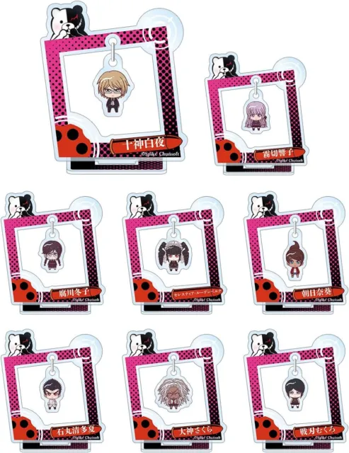Danganronpa 1 2 Reload Trading Acrylic Stand Ver.B Set of 8 - 67mm x 59mm