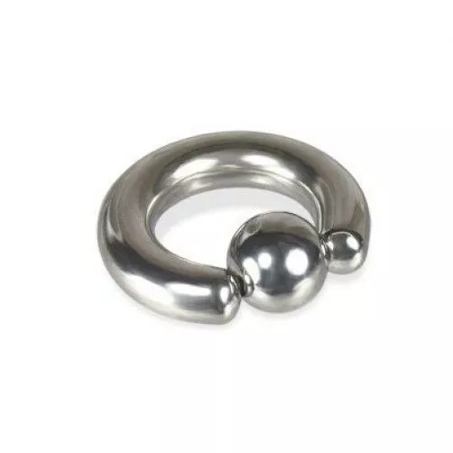 1 or 2 Rings Steel CBR Captive Bead Ring 12g to 00g  Ear Nose Septum Nipple #RSM 2