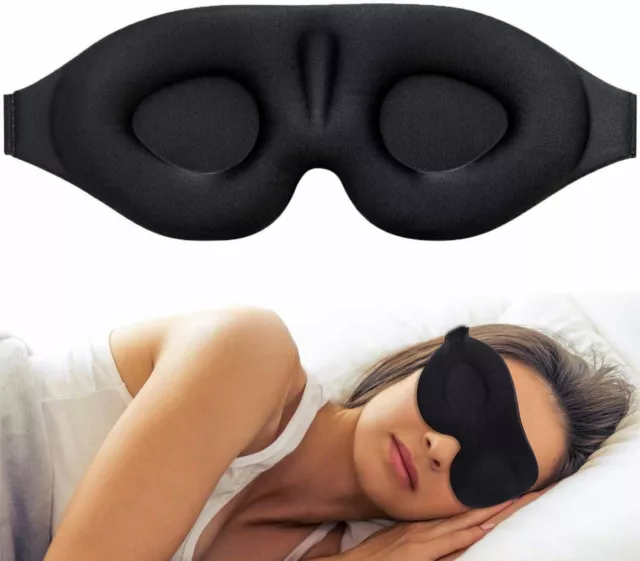 Ergo 3D - Schlafmaske Augenmaske 100% lichtundurchlässig * Premium *