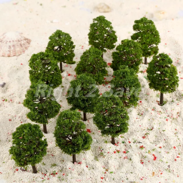 20pcs 9cm Model Trees Train Railroad Layout Diorama Wargame Scenery HO OO Scale