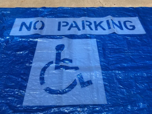 Parking Lots Stencils    Official  Handicap   and   10" NO PARKING