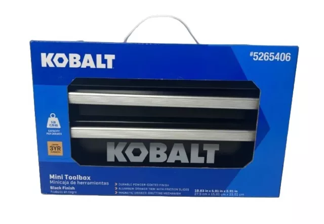 Brand New 25th Anniversary Kobalt Mini Toolbox BLUE Kobalt Mini