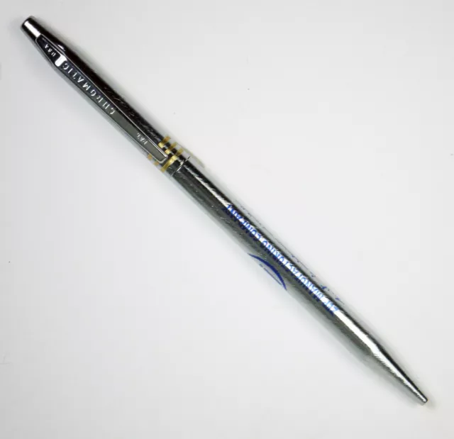 Vintage Ballpoint Pen CHROMATIC: Chrome  w/Ad "ZEP"