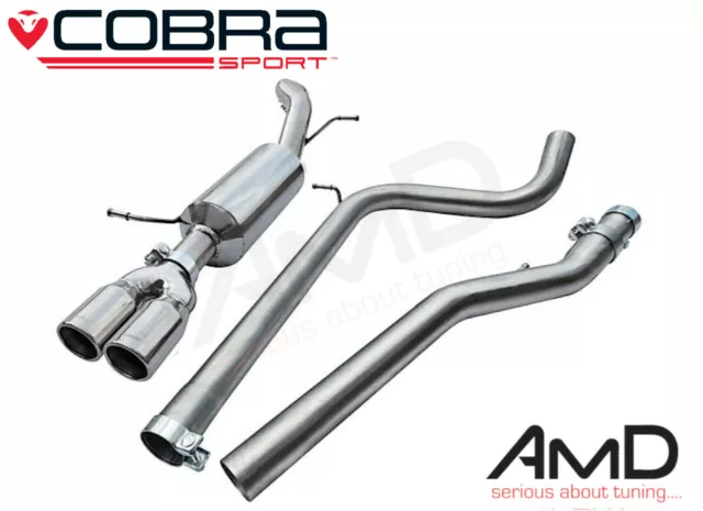 COBRA SKODA FABIA VRS 1.4 TSI Cat Back Exhaust Non Resonated SK13