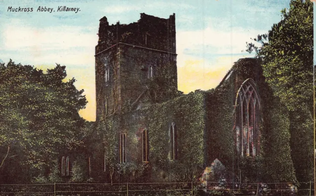 Killarney Irland ~ Muckross Abbey ~ L Anthony Publiziert Postkarte
