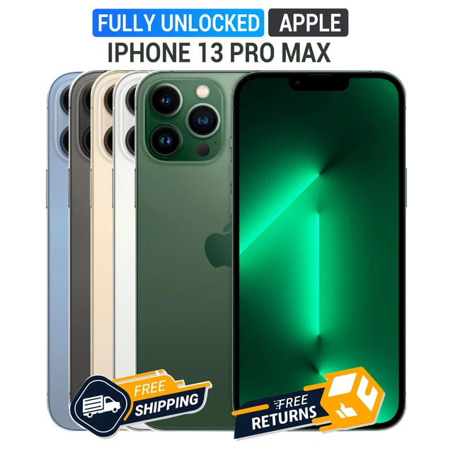 APPLE IPHONE 13 Pro Max Unlocked 4 ALL CARRIERS ALL COLORS & MEMORY