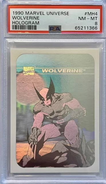 1990 Impel Marvel Universe Wolverine Hologram PSA 8 NM-Mint #MH4