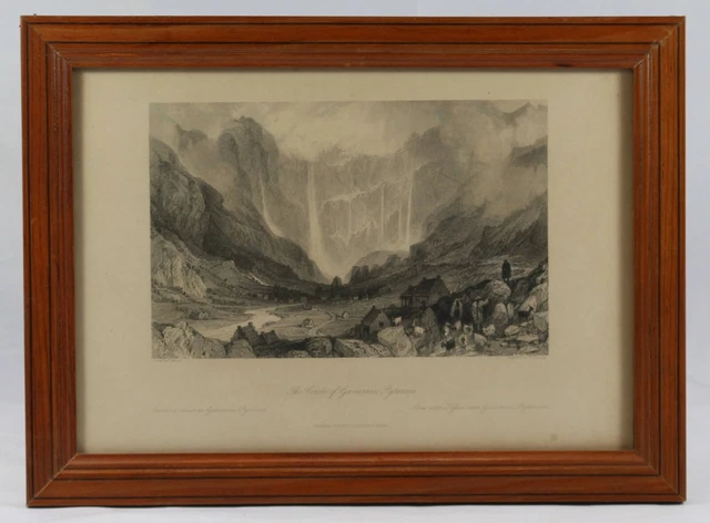 GRAVURE - THOMAS Allom - Cirque de Gavarnie Pyrénées - J.C Bently ...